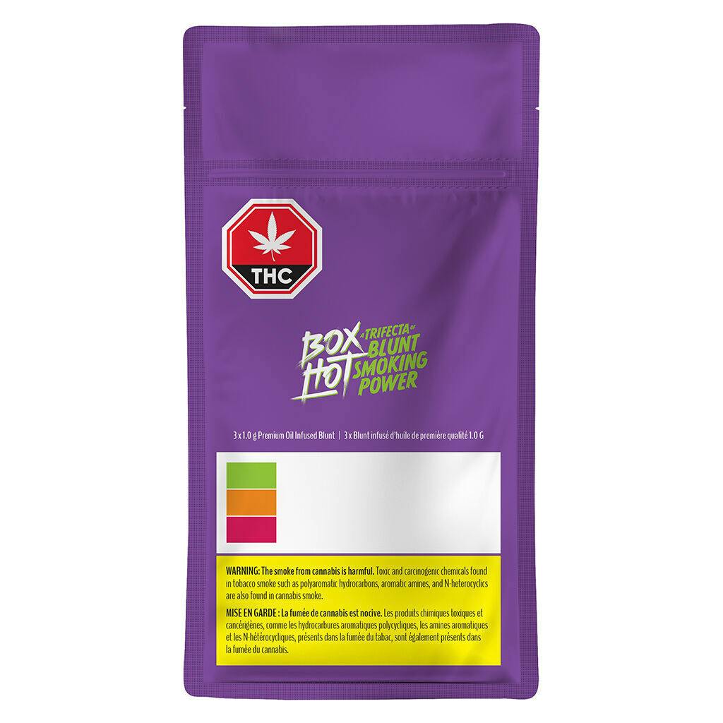 BOXHOT Fatties - Trifecta of Blunt Smoking Power Infused Blunt - 3x1g