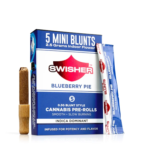 Swisher - 5-Pack .5g Infused Blunts - Blueberry Pie (I)