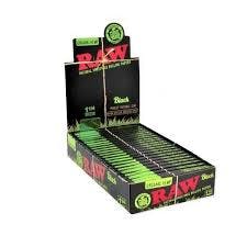 Raw Rolling Papers | Organic Hemp Black | 1 1/4 Size