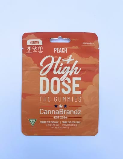 Product: HIGH DOSE | PEACH | GUMMIES | 200MG