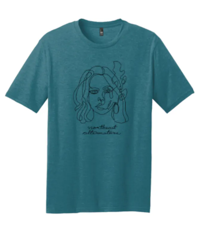 Girl Smoke Teal w/Black T-shirt (S) | Northeast Alternatives