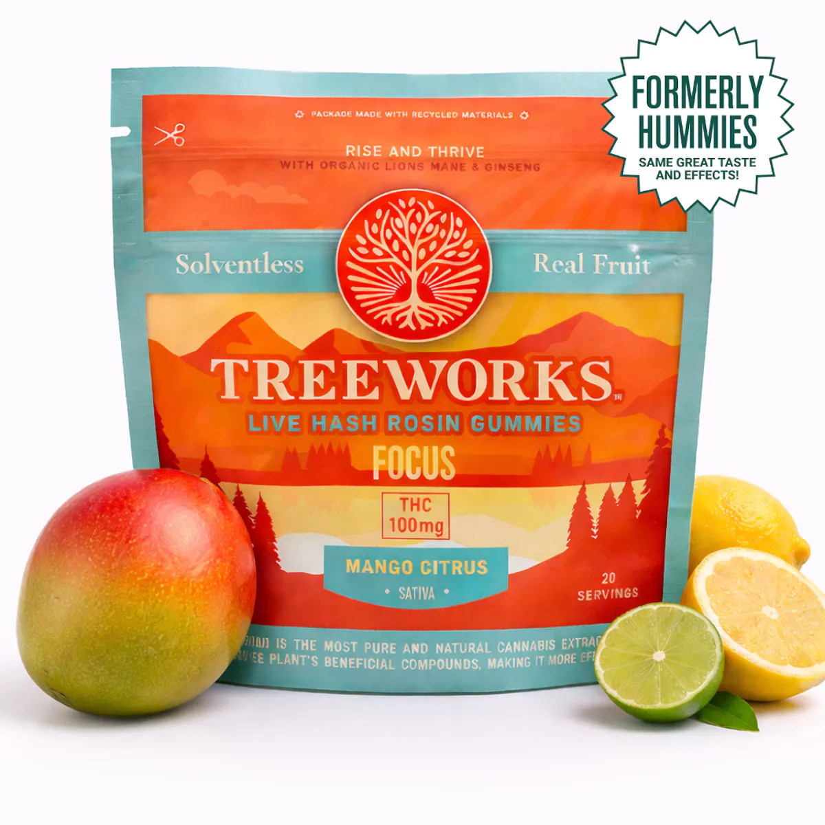 Focus Treeworks – Sativa (100mg) .1g Edibles | Treeworks