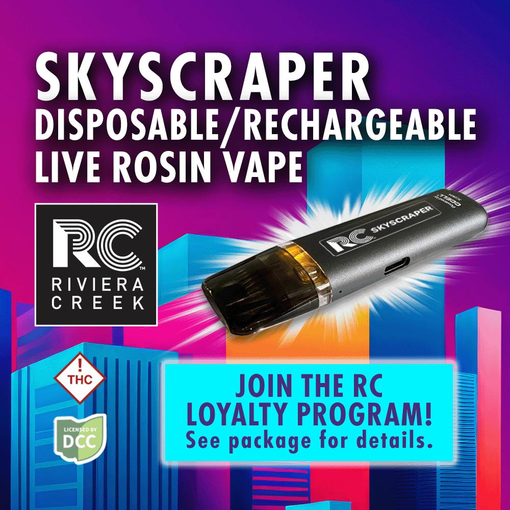 Riviera Creek: Skyscraper - Live Rosin Disposable .5g - Saphyre Dispensary