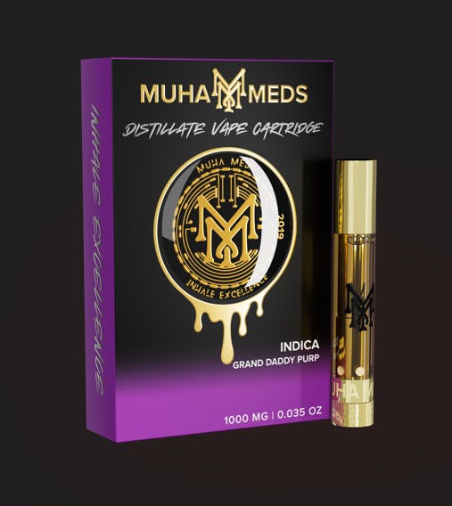 accu vape Muha Meds Grand Daddy Purp 1g Cartridge