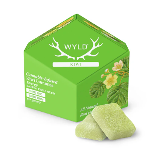 WYLD - 200mg THC: 100mg THCv Gummies - Kiwi