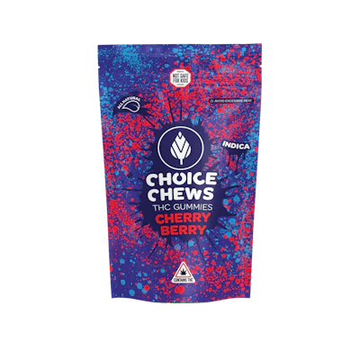 Choice Chews - 200mg Gummies - Cherry Berry (Indica)
