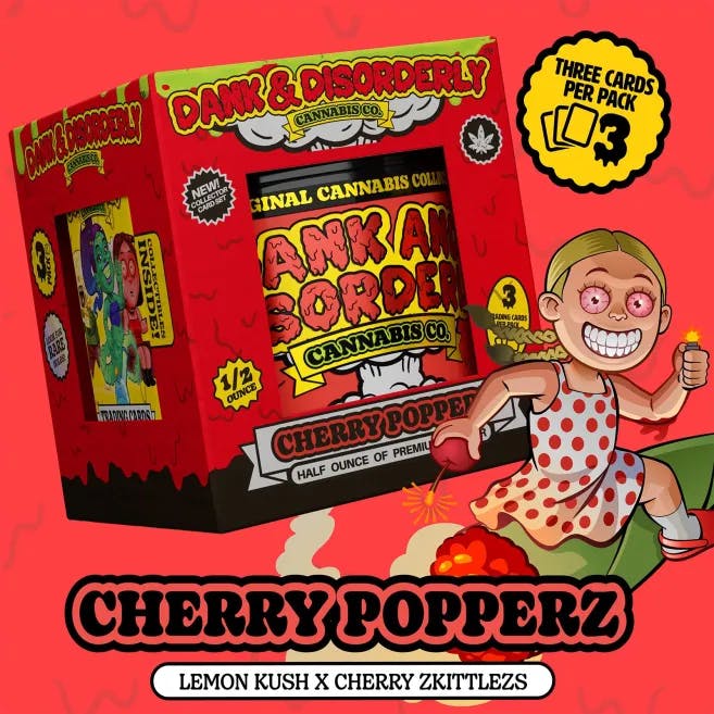 Buy Dank & Disorderly - 14g Prepack Jar - Cherry Popperz Flower