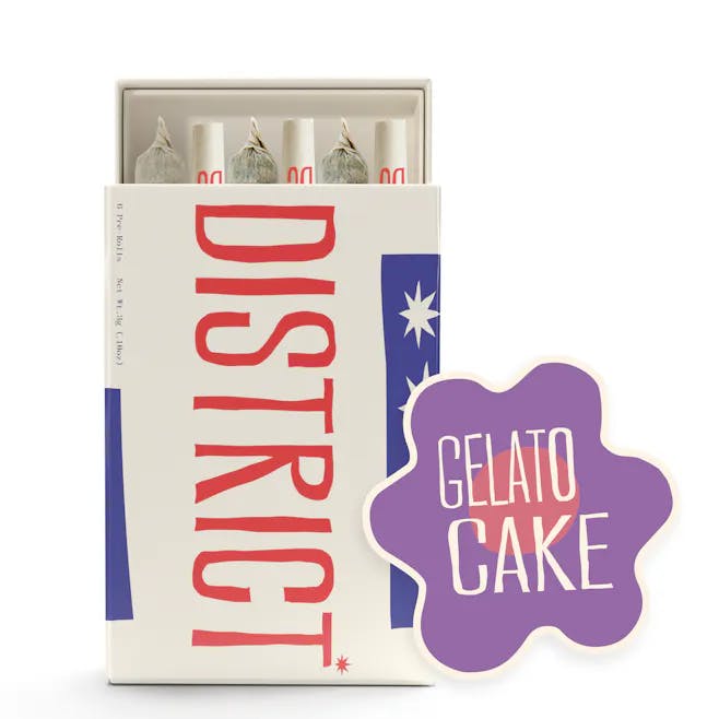 District Cannabis | Gelato Cake | 6 Pack Pre Roll