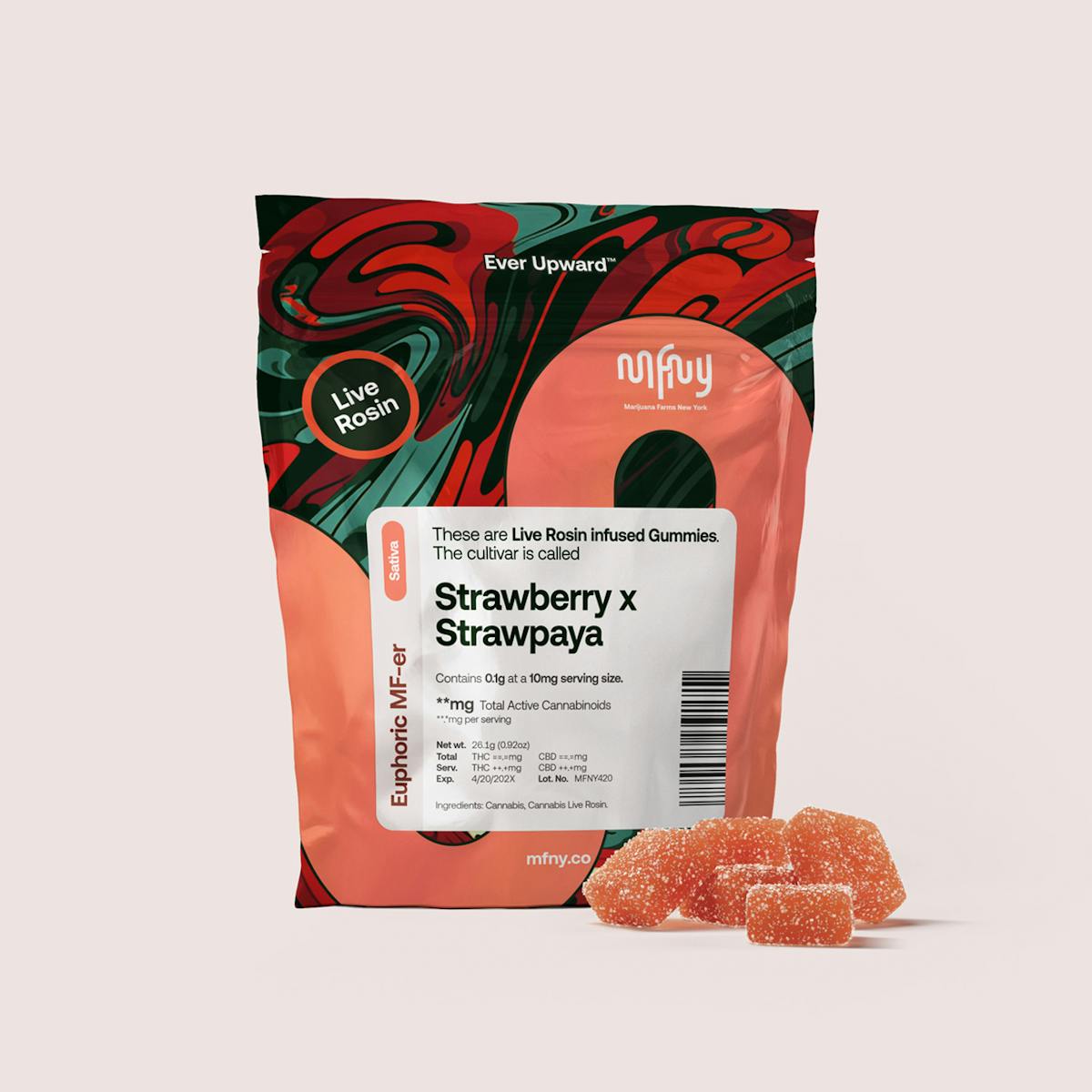 Photo of Strawberry x Strawpaya | Live Rosin Gummies | 10pk