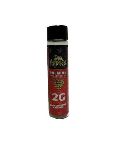Left Coast Lil Leftys Infused BLUNT – Strawberry Banana 2g-1