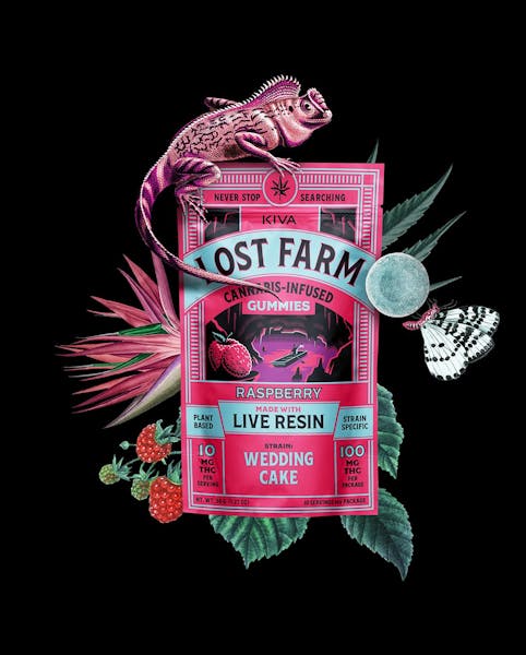 Raspberry x Wedding Cake (IH) - 20pk 100mg Live Resin Chew - Lost Farms