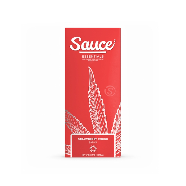 Sauce | Strawberry Cough Essentials Disposable/Rechargeable All-in-one Cartridge | 1g