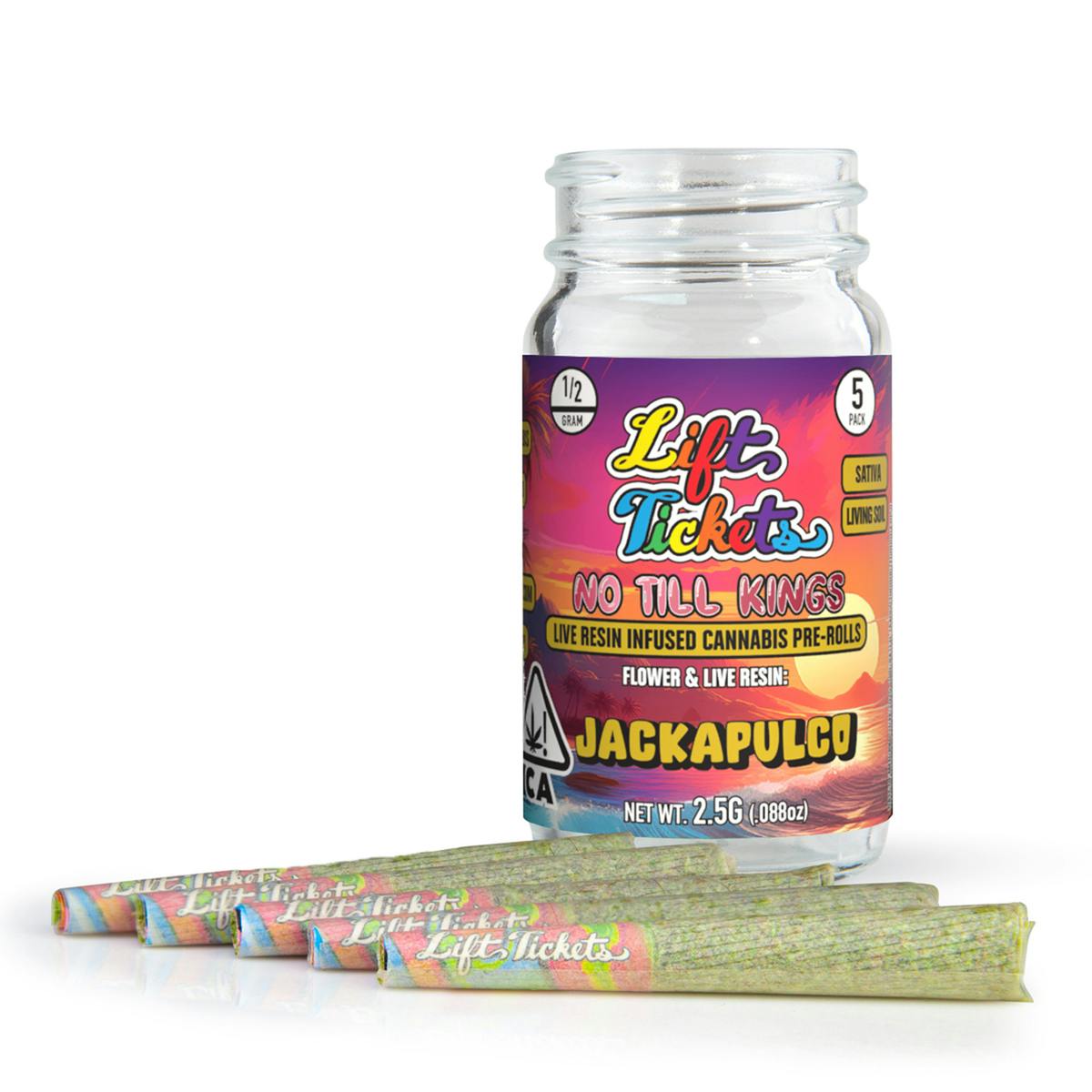 No Till Kings: Jackapulco Infused Pre Roll 5-pack | 2.5g
