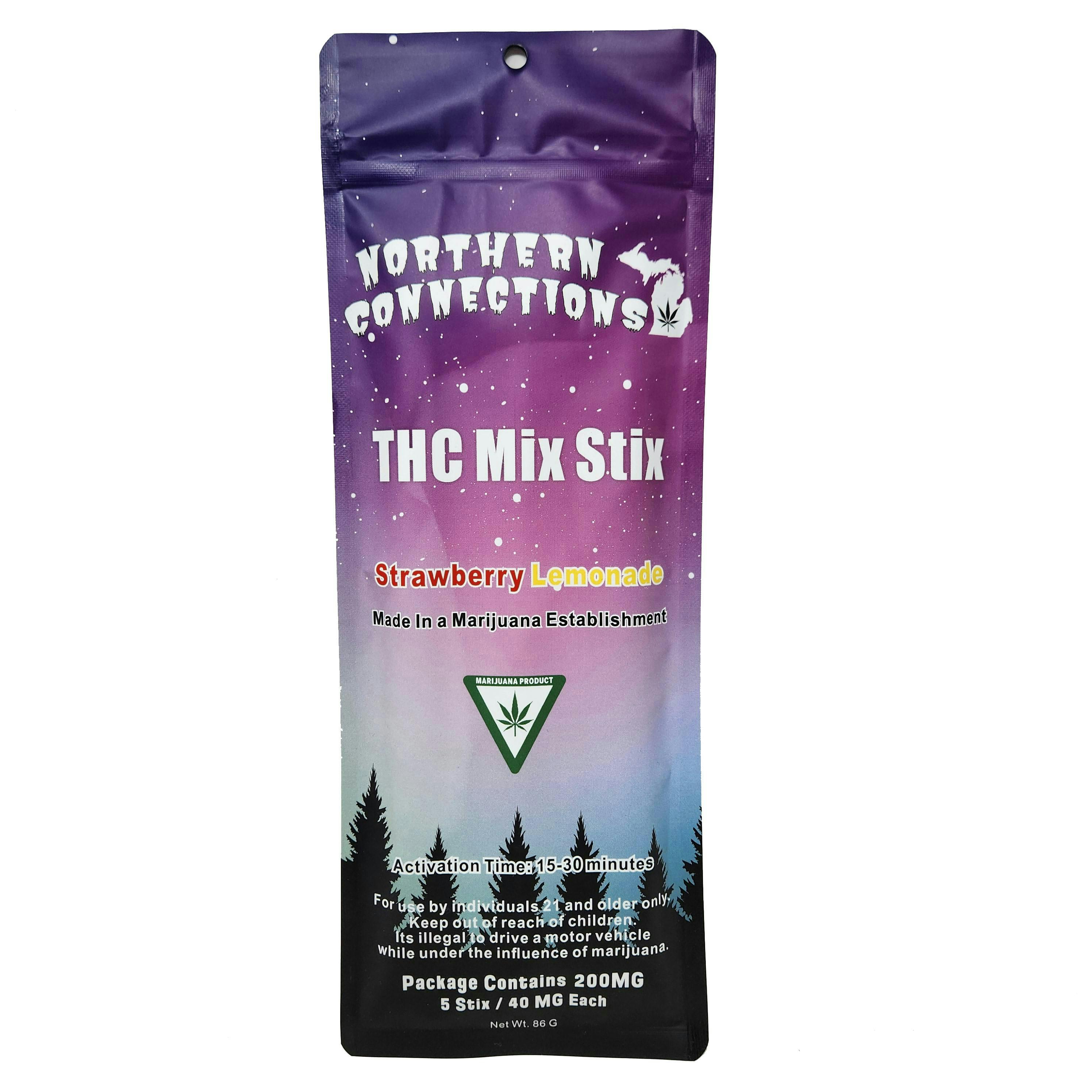 Product: Strawberry Lemonade | 40mg x 5pk | Mix Stix | Northern Connections