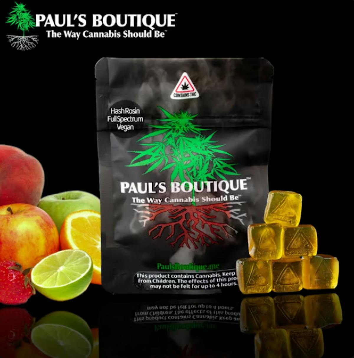Image of Pineapple Sugar Free Hash Rosin Gummies