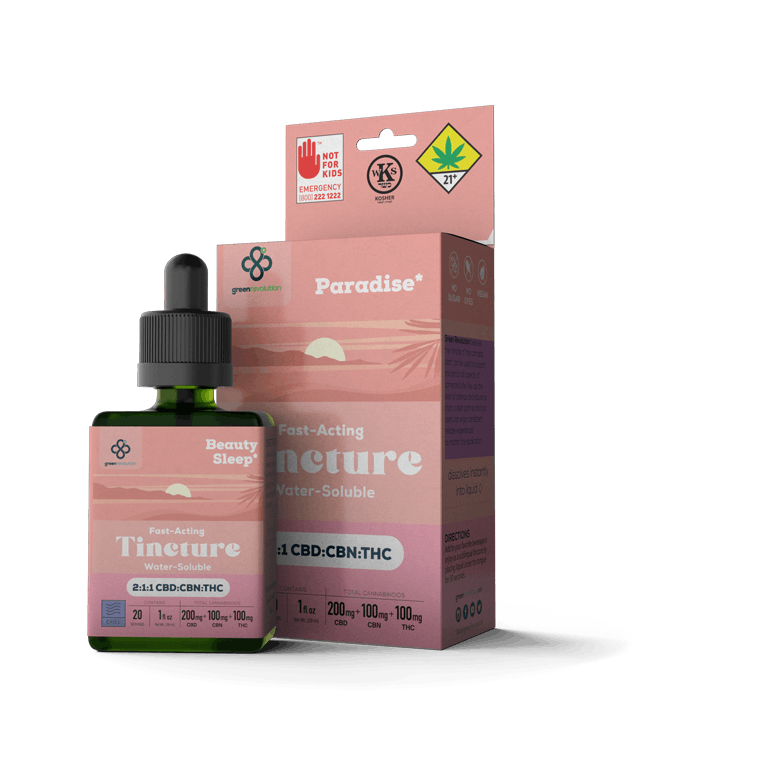 Oral Liquids | Green Revolution | Tincture | Paradise (2:1:1) | 100mg