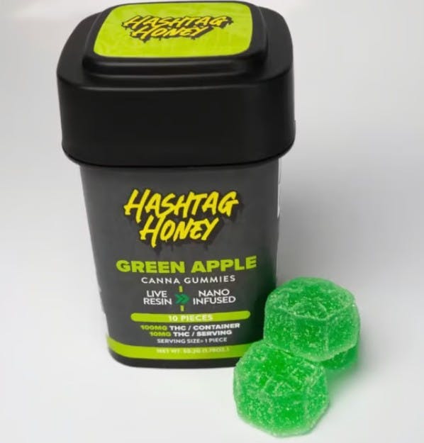 Hashtag Honey | Green Apple | Gummies 10 pcs | 100mg