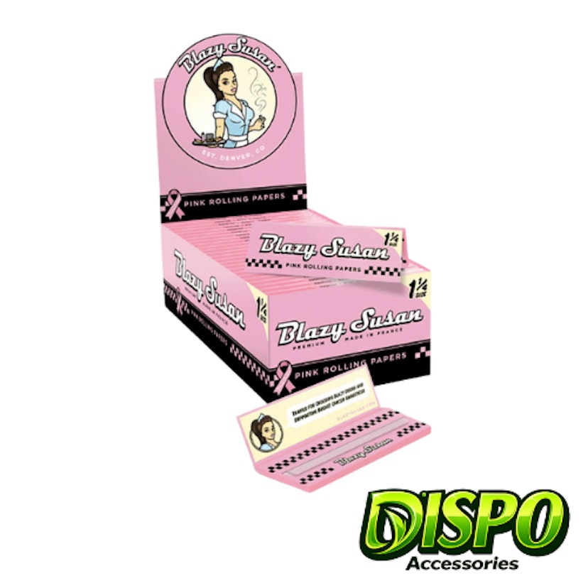 Blazy Susan - Pink 1 1/4 Rolling Papers