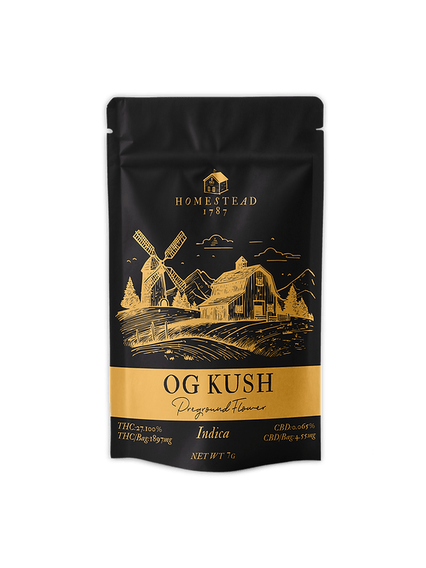 Homestead Pre-Ground Flower OG Kush - Indica