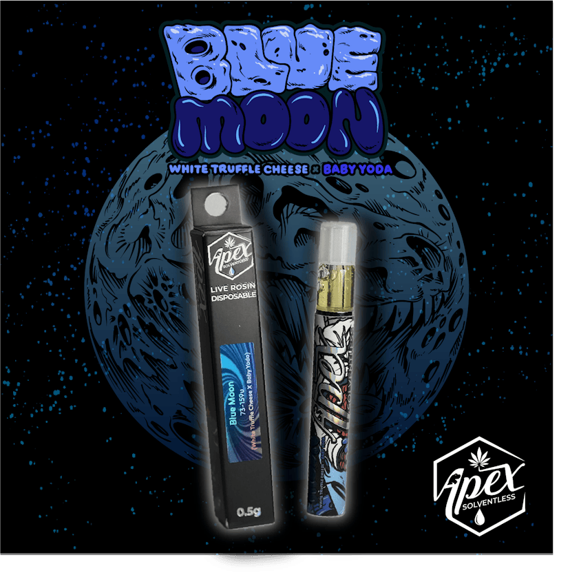Apex | 0.5g Live Rosin Disposable | Blue Moon