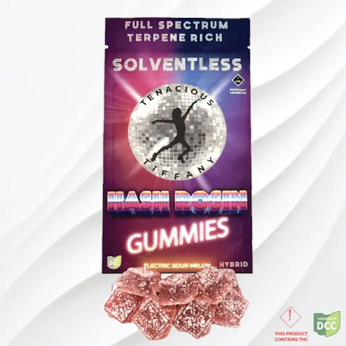 Tenacious Tiffany | Electric Sour Melon (Live Rosin) Gummies 10pk | 100mg-1