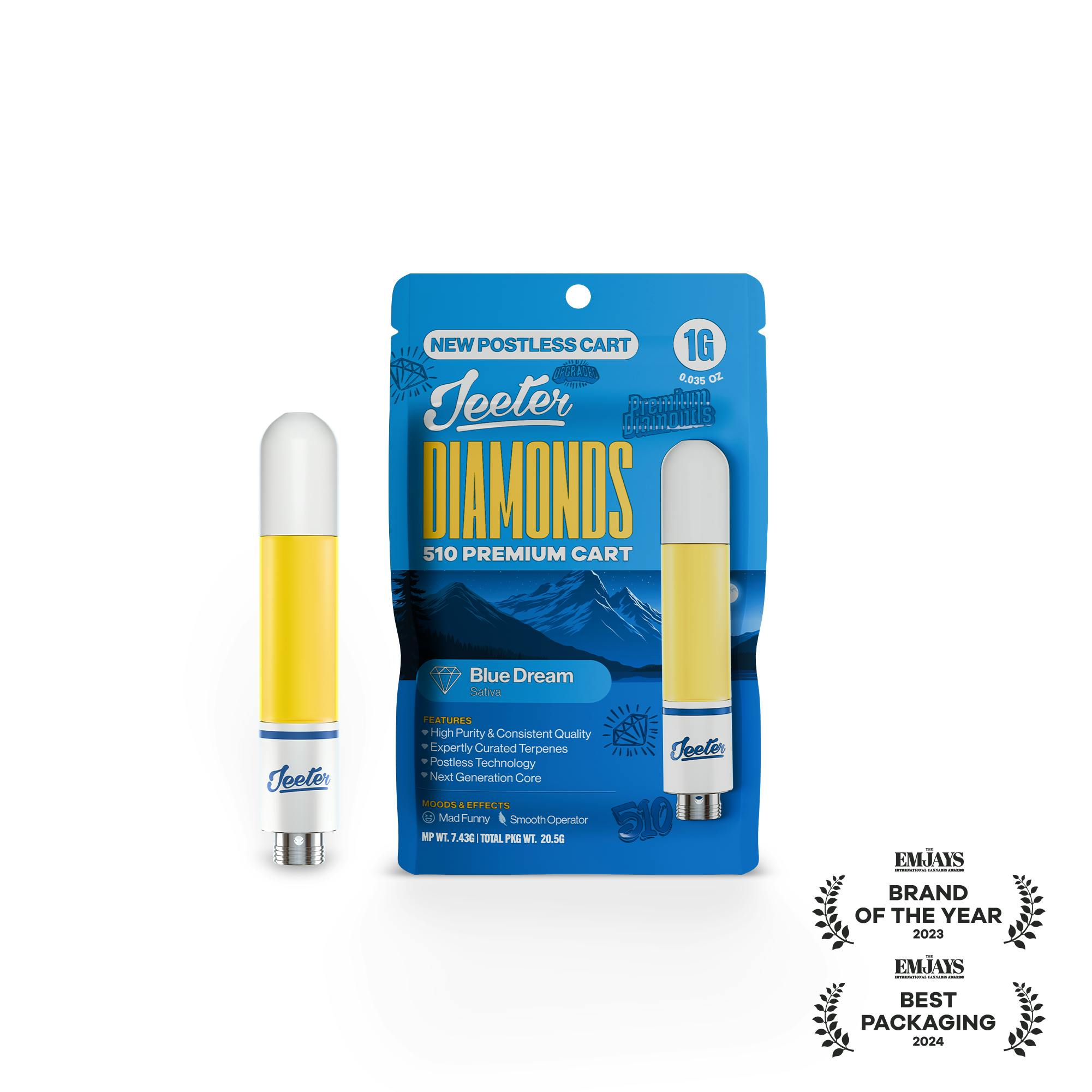 Jeeter | Blue Dream | Liquid Diamonds 510 Cart | 1g