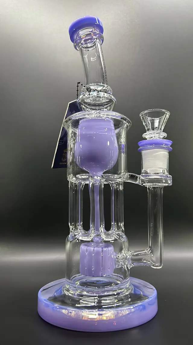 Glass Phoenix Star 9.25" Matrix Perc Incycler Purple (glassware)