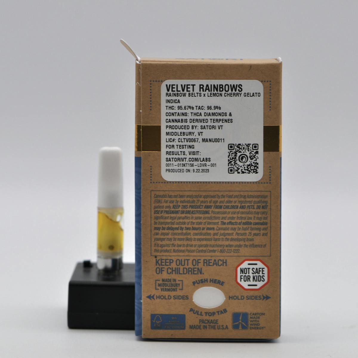 Image of Velvet Rainbows | 0.5g Liquid Diamond Cartridge