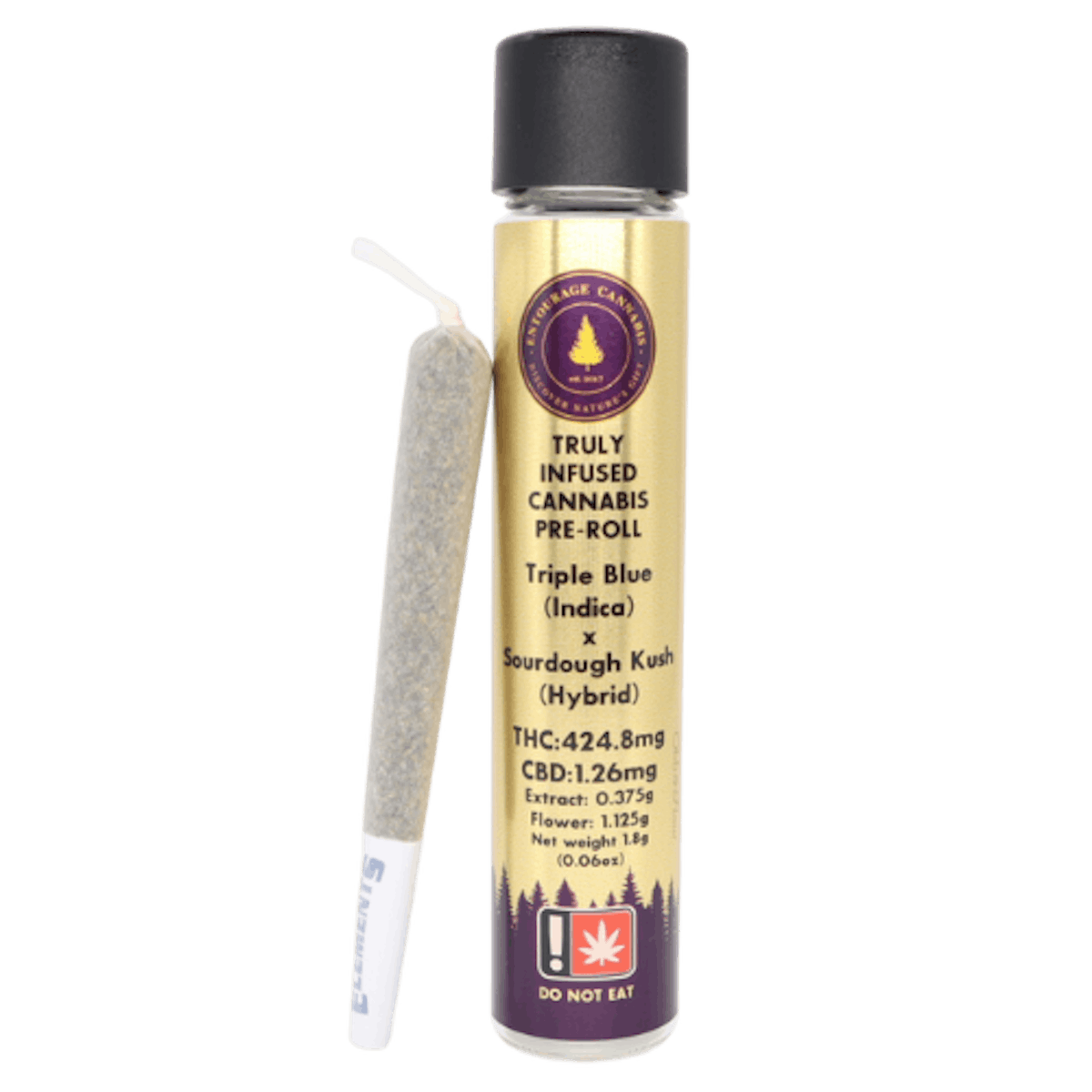 Photo of Entourage Cannabis 0.75g PINK PASSION FRUIT x PINK PASSIONFRUIT Infused Pre-Roll