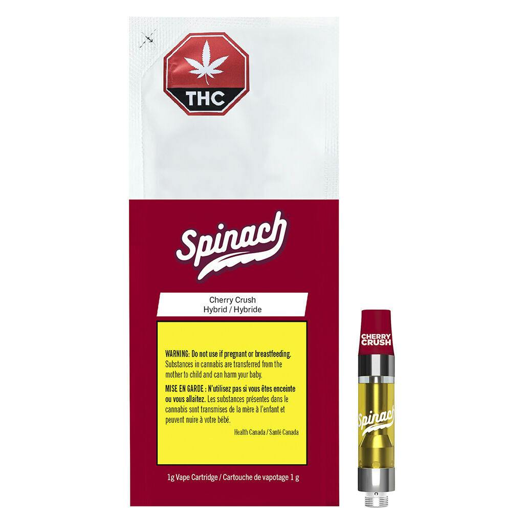 Spinach - cherry crush vape 510 thread cartridge