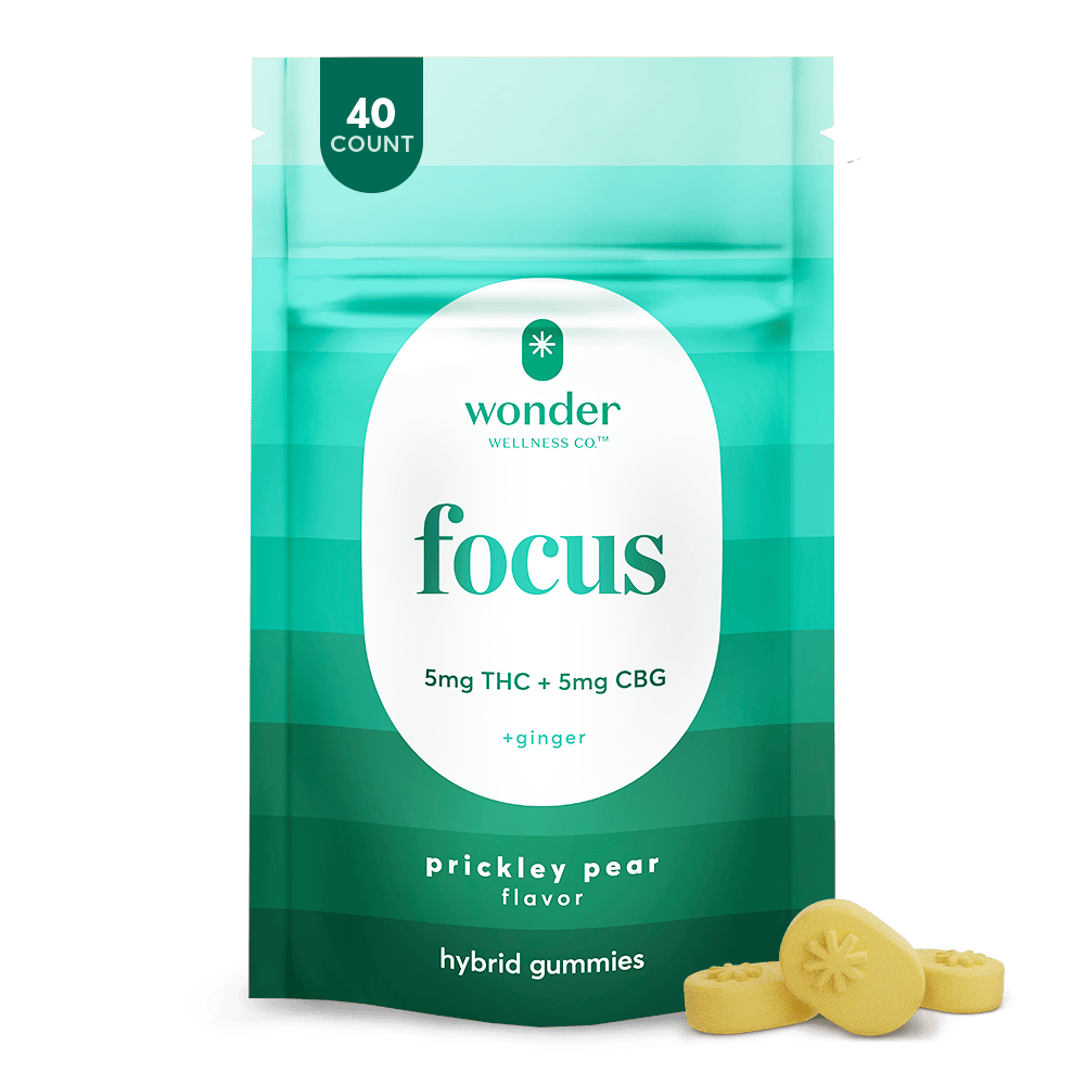 WONDER WONDER | PRICKLY PEAR - FOCUS GUMMIES | 1:1 CBG:THC 200MG — EDIBLES