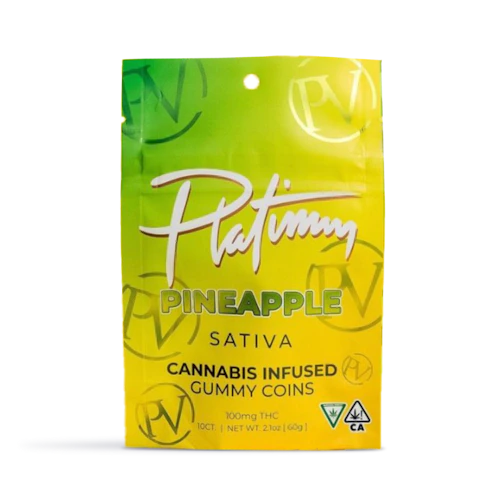 Pineapple Sativa Gummy Coins 10-pack