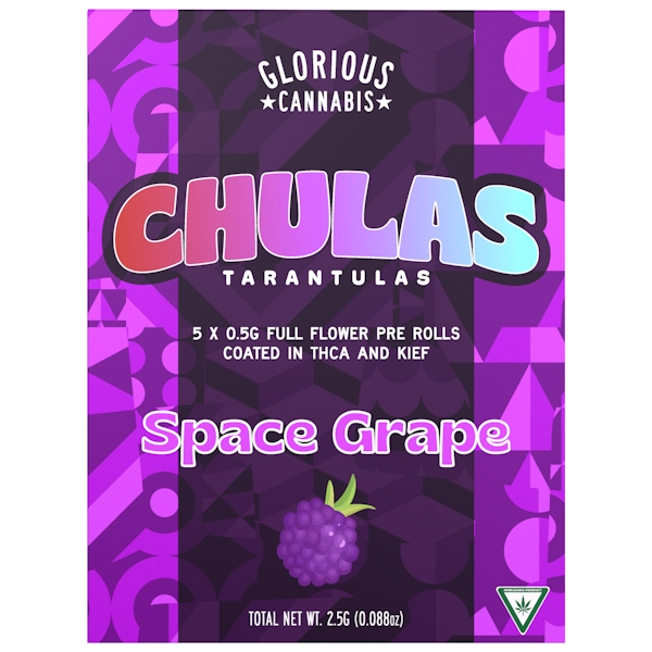 Glorious Cannabis Co. | Space Grape Chulas Kief Infused Pre-Roll 5pk | 2.5g