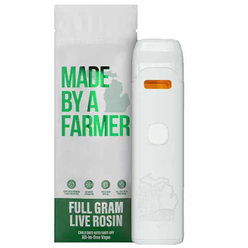 Made By A Farmer – 1g Live Rosin Disposable Vape – Super Boof-1