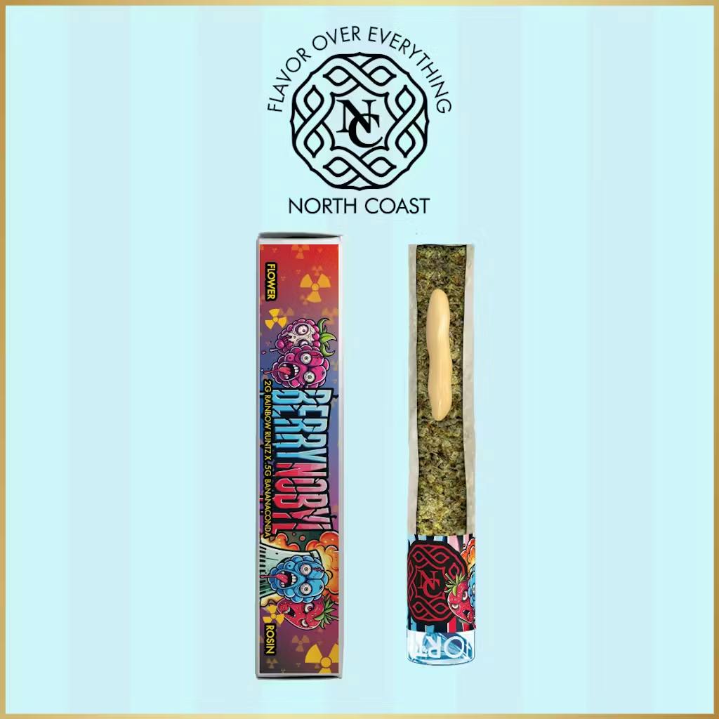 North Coast x Black Label x Madd Tropps - 2.5g Donut Rice Paper Tier 2 - Berrynobyl