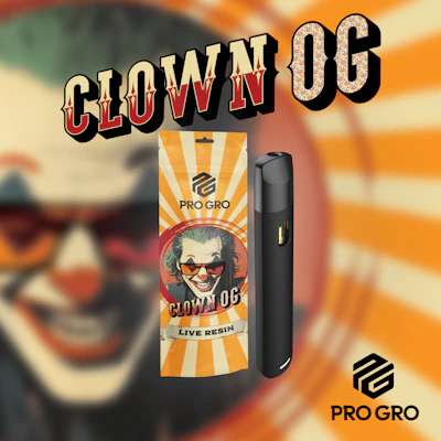 Pro Gro - 1g Live Resin Disposable - Clown OG