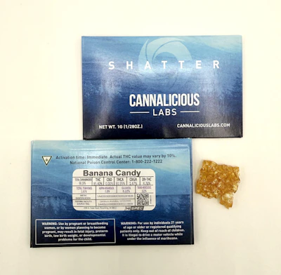 Cannalicious - 1g Shatter - Banana Candy