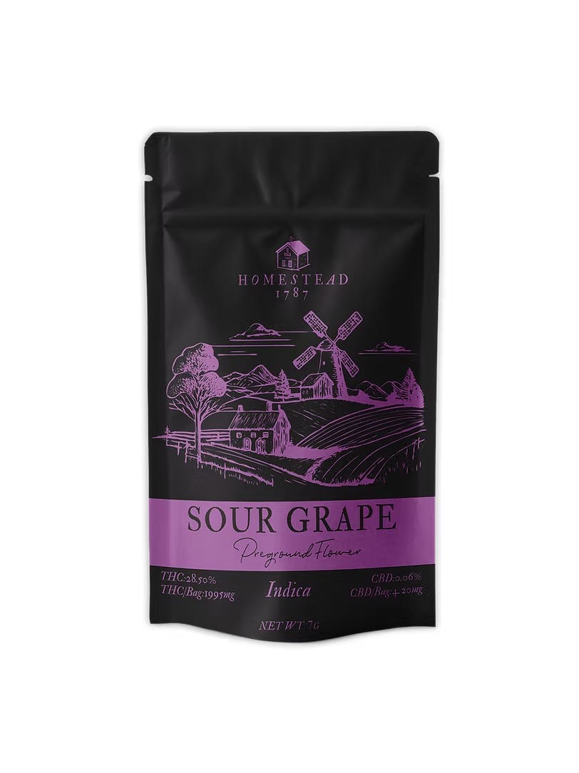 Sour Grape | Pre-Ground Flower | 7g by Homestead | Buy Online