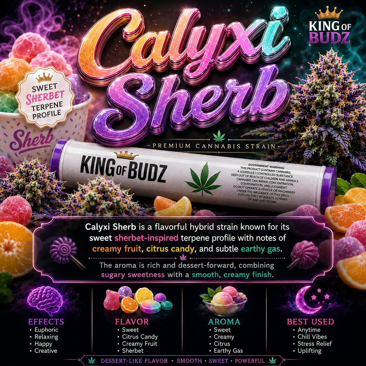 KOB - 1g Preroll - Calyxi Sherb