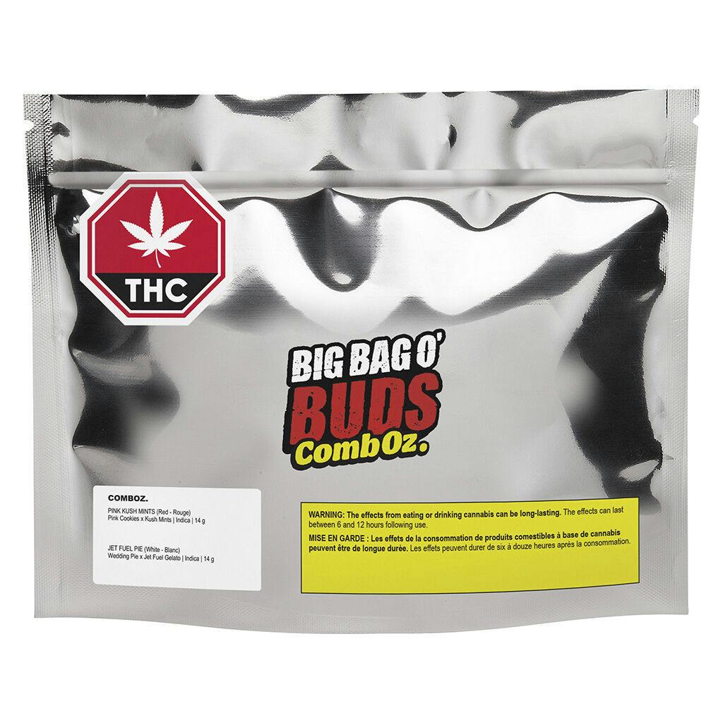 Big bag o' buds - comboz: pink kush mintz + jet fuel pie