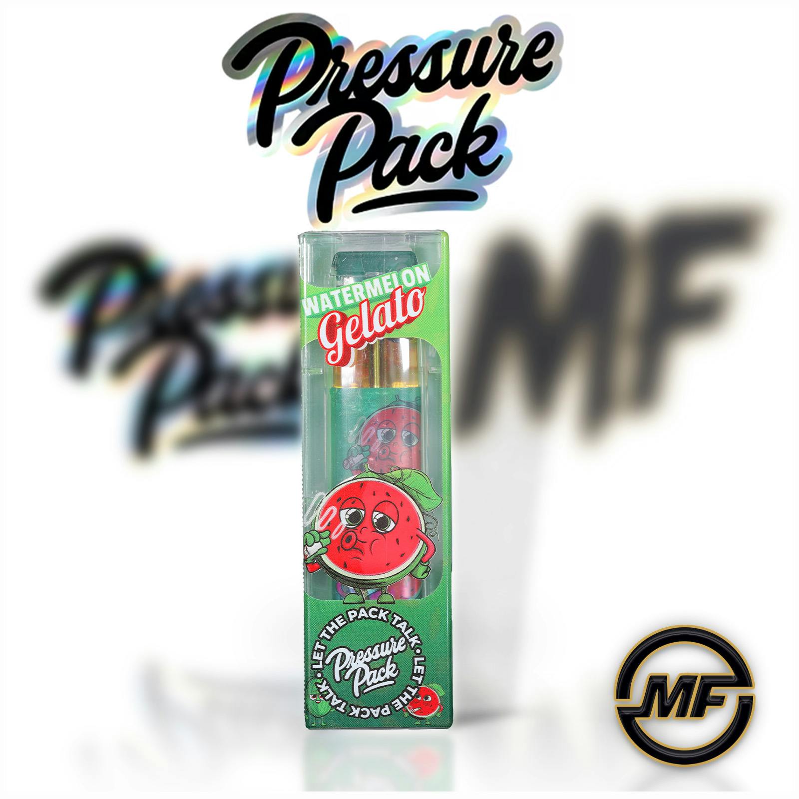 Pressure Pack | Watermelon Gelato | Distillate Disposable | 2g | Michigan's  Finest