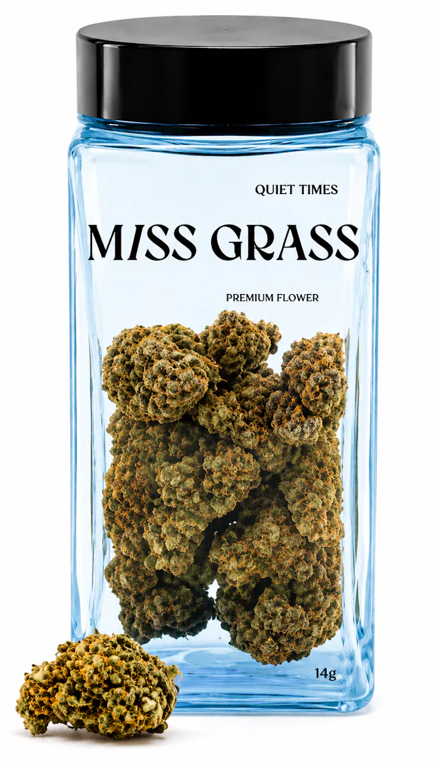 Miss Grass Smalls Quiet Times Dosidos OG 14g (indica, small buds)