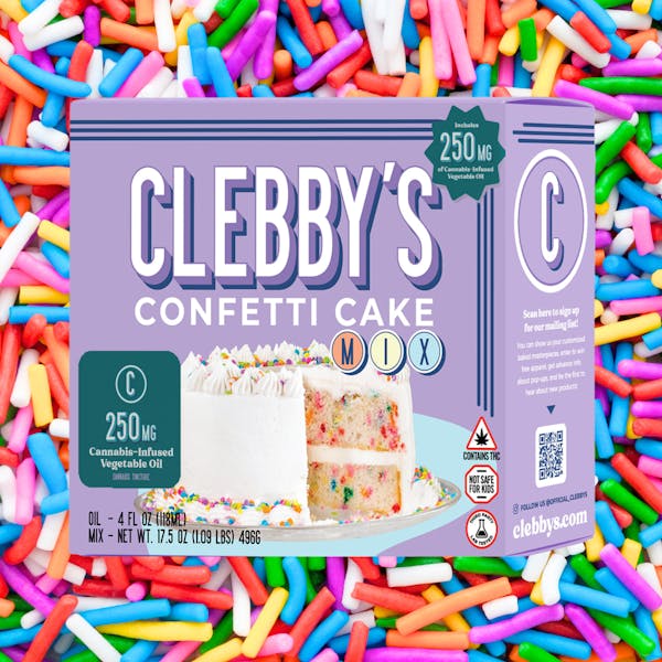 Confetti Cake (H)- 250mg Cake Mix - Clebby's