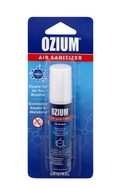Ozium | "New Car" | Air Sanitizer | 0.8oz | Luv Buds