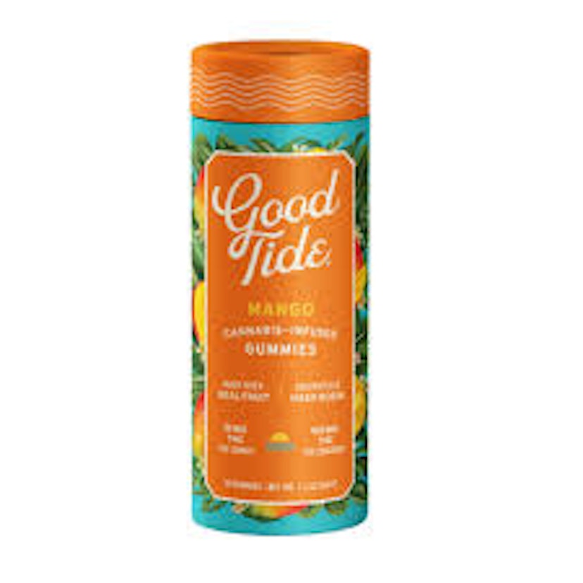 WYLD Edibles: Good Tide Hash Rosin Mellow Mango Gummies 100mg