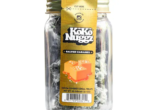 Koko Nuggz | Salted Caramel | Cocoa Covered Crispy Treats | 10mg THC /  Serving | 10pk-active