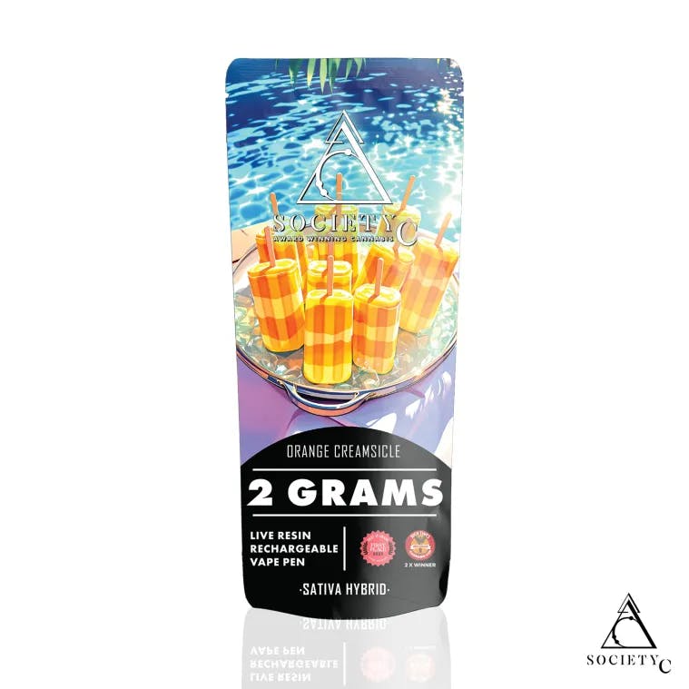 Society C - 2g Live Resin Disposable - Orange Creamsicle