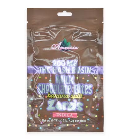 Product: AMNESIA | ZERDS BANANA SPLIT | MILK CHOCOLATE | 5PK | INDICA