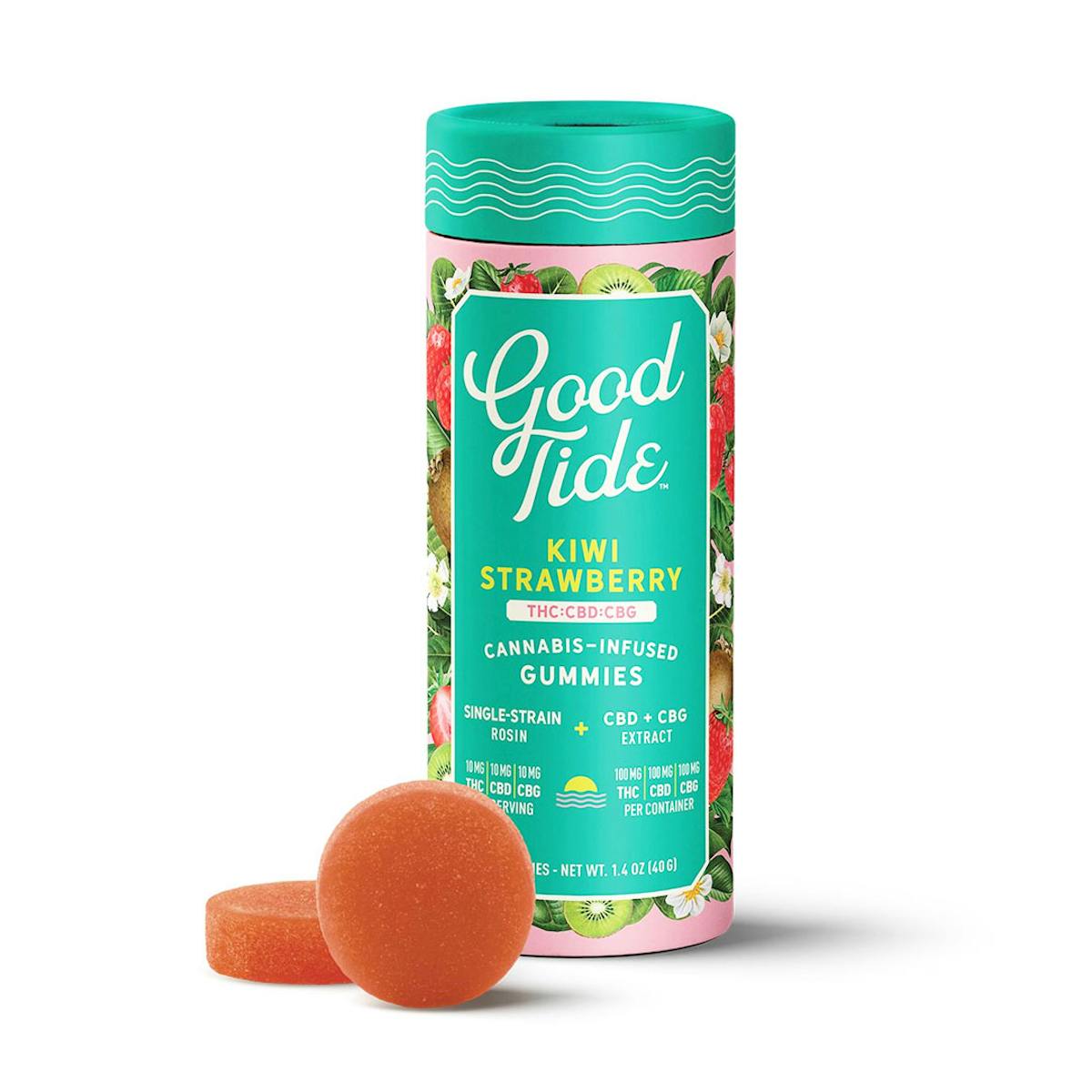 Photo of Good Tide | Rosin Gummies | Kiwi Strawberry 1:1:1 (THC:CBD:CBG)