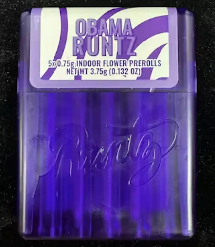 RUNTZ | OBAMA RUNTZ | PRE ROLL 5PK | 0.375G - Buddiez Bronx Cannabis ...